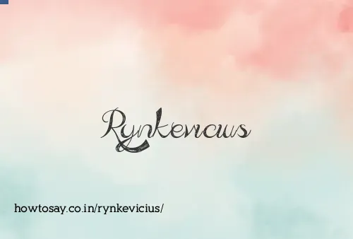 Rynkevicius