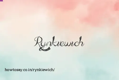 Rynkiewich