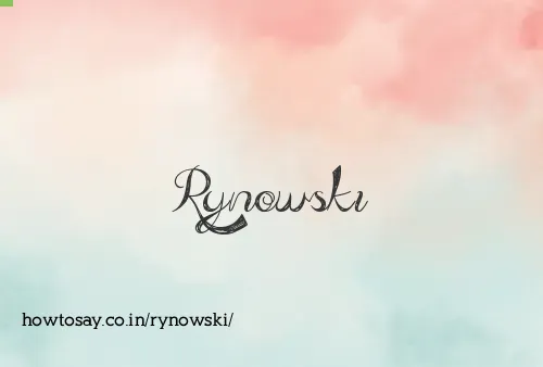 Rynowski