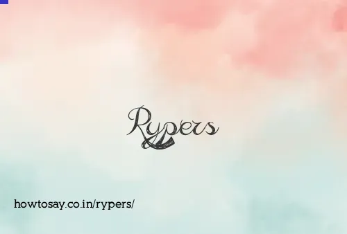 Rypers