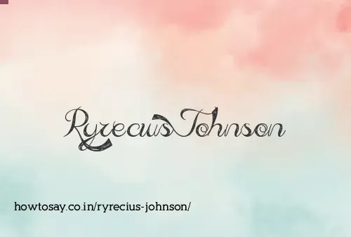 Ryrecius Johnson