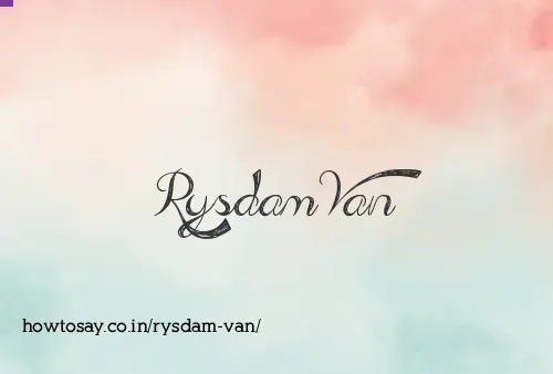 Rysdam Van
