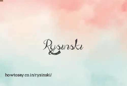 Rysinski