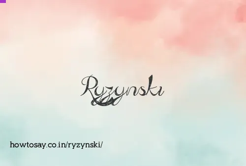 Ryzynski