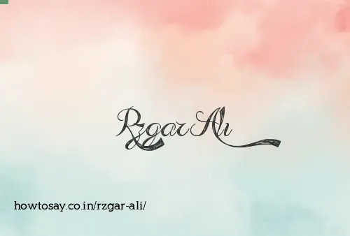 Rzgar Ali
