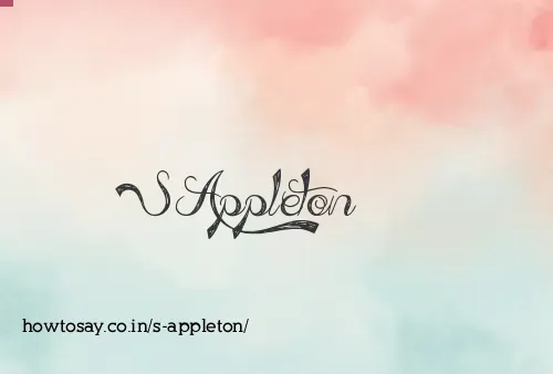 S Appleton