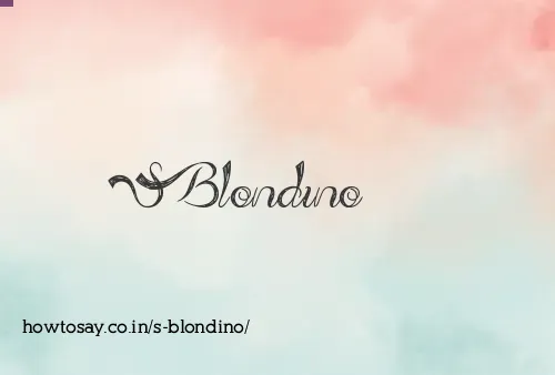S Blondino