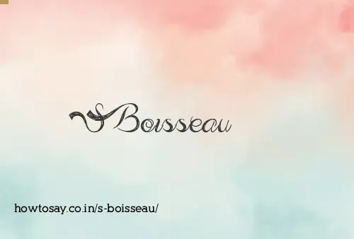 S Boisseau