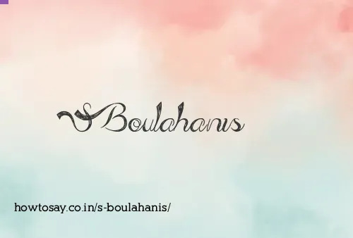 S Boulahanis