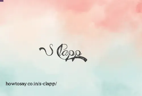 S Clapp