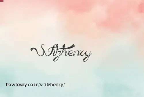 S Fitzhenry