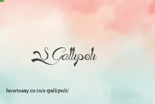 S Gallipoli