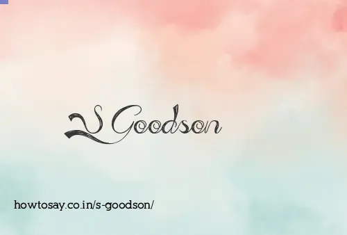 S Goodson