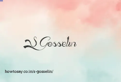 S Gosselin