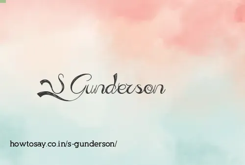 S Gunderson