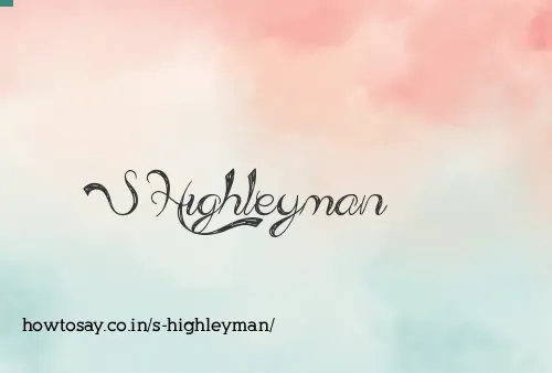 S Highleyman