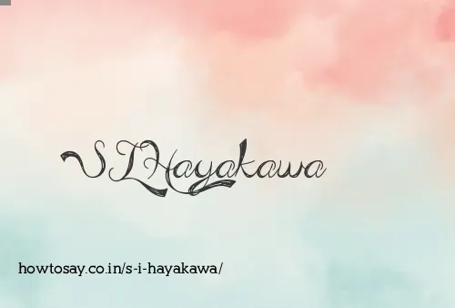 S I Hayakawa
