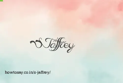 S Jaffrey