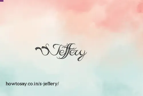 S Jeffery