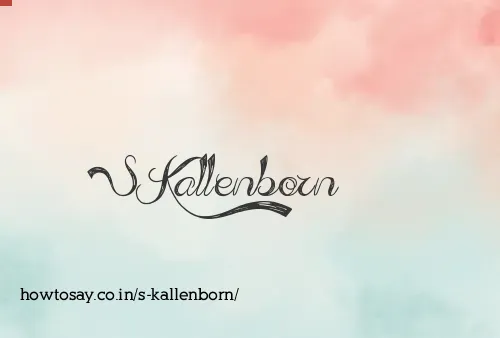 S Kallenborn