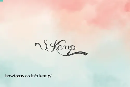 S Kemp