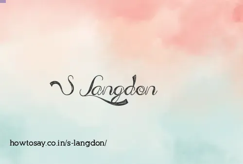 S Langdon