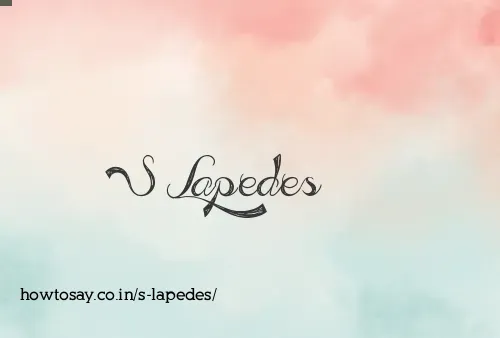 S Lapedes