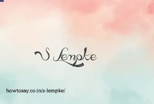 S Lempke