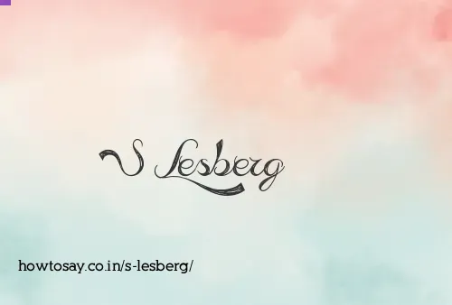 S Lesberg