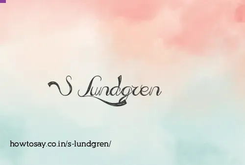 S Lundgren
