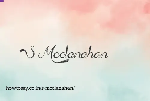 S Mcclanahan