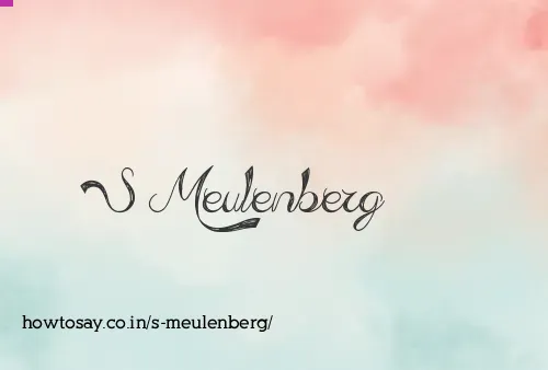 S Meulenberg