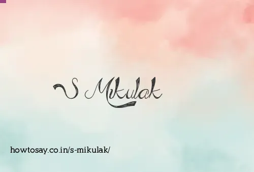 S Mikulak