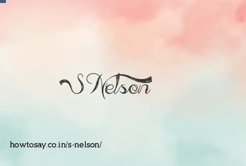 S Nelson