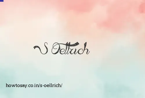 S Oellrich