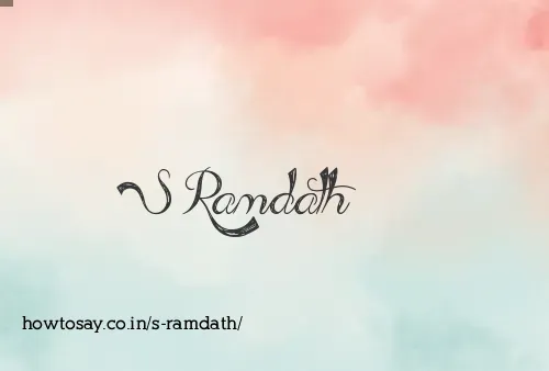 S Ramdath