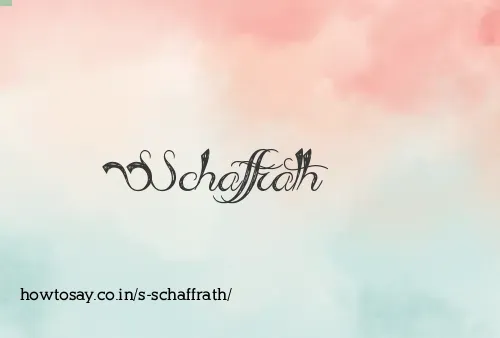 S Schaffrath
