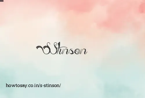 S Stinson