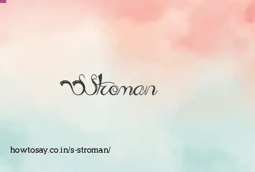 S Stroman