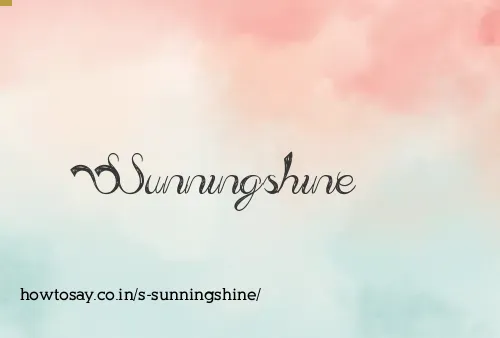 S Sunningshine