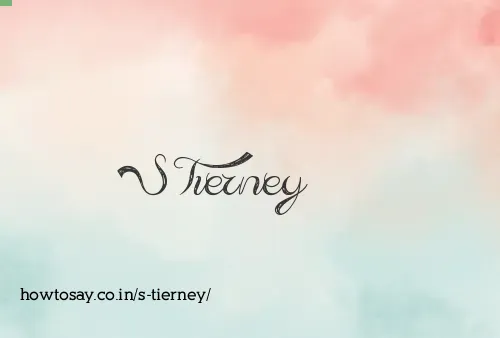 S Tierney