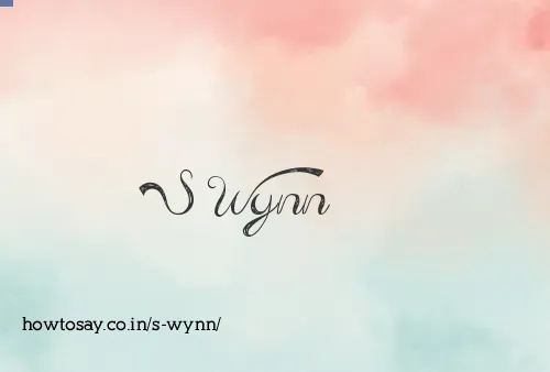 S Wynn