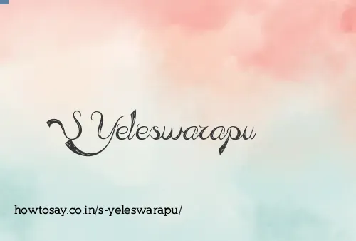 S Yeleswarapu