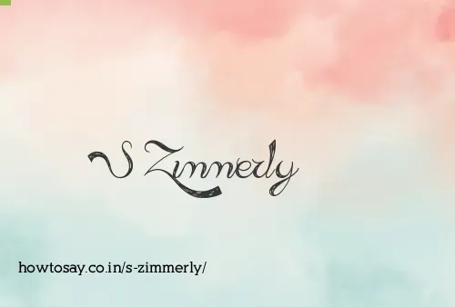 S Zimmerly