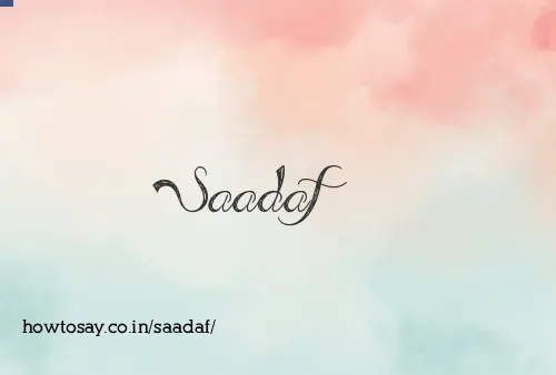 Saadaf