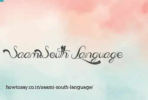 Saami South Language