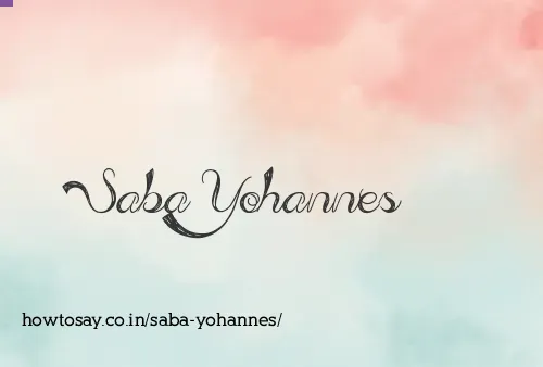Saba Yohannes