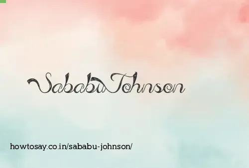 Sababu Johnson