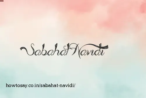 Sabahat Navidi