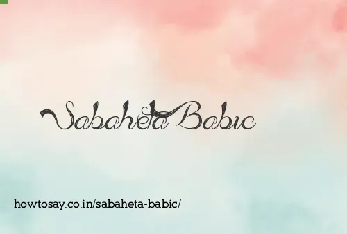 Sabaheta Babic